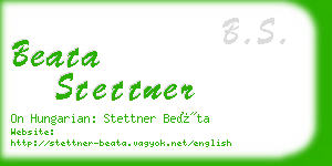 beata stettner business card